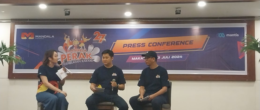 Konferensi Pers Mandala Perak 2024, di Hotel Claro Makassar, Sabtu, 13 Juli 2024.