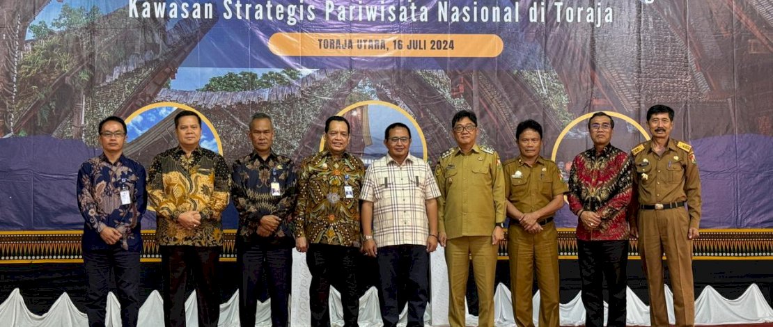 Sosialisasi Kebijakan peningkatan konektivitas dalam mendukung KSPN di Toraja bersama Kemenhub di Hotel Misiliana, Toraja Utara, Selasa, 16 Juli 2024.