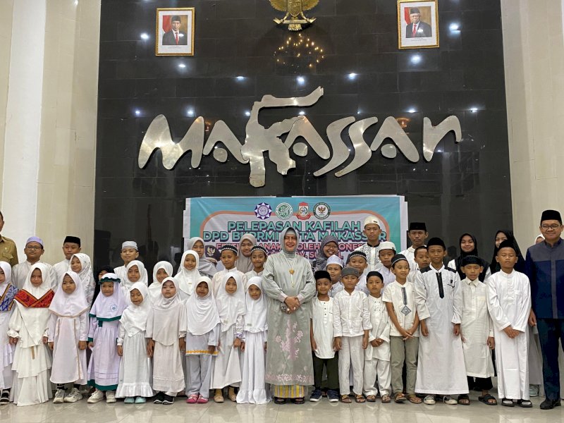 Ketua TP PKK Kota Makassar Lepas Kafilah FASI XII ke Kabupaten Bantaeng