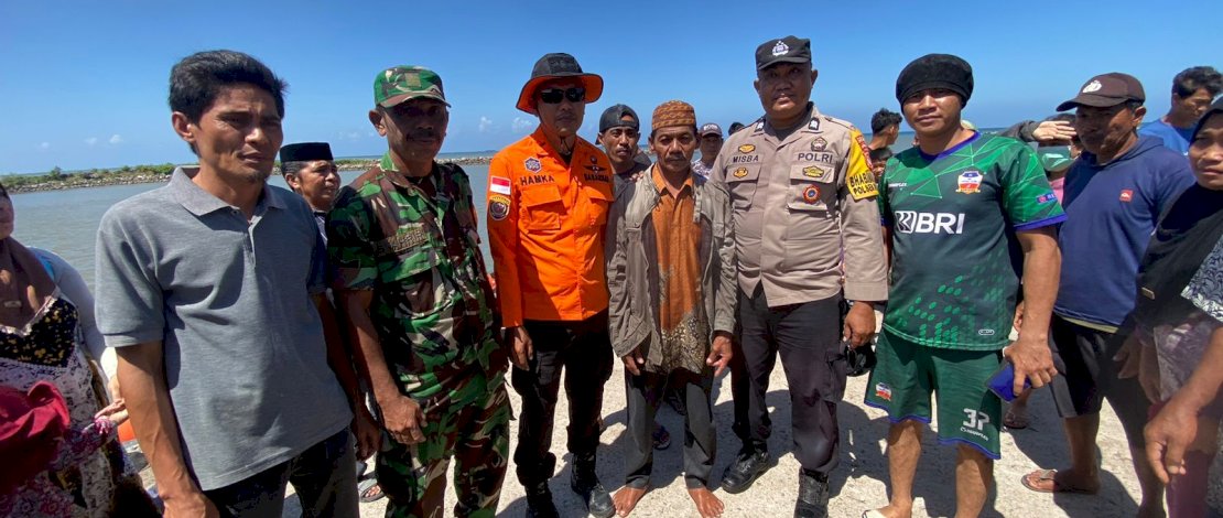 Salling, nelayan yang dilaporkan hilang saat memancing di Pantai Bira akhirnya ditemukan di Perairan Jeneponto.(IST)
