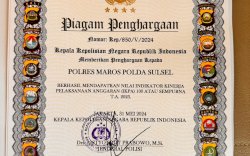 Polres Maros Raih Penghargaan Sempurna dari Kapolri atas Pengelolaan Kinerja Anggaran