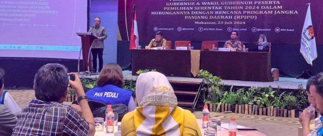Sosialisasi KPU Sulsel: Visi Misi Calon Gubernur dan Wakil Gubernur Harus Sejalan dengan RPJPD