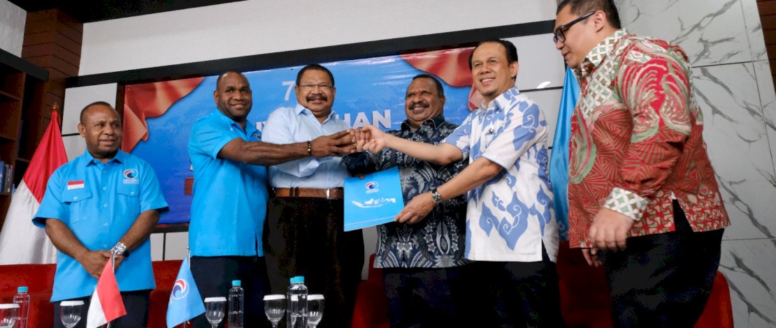 Partai Gelora Resmi Dukung Pasangan Jhon Tabo-Ones Pahabol di Pilgub Papua Pegunungan