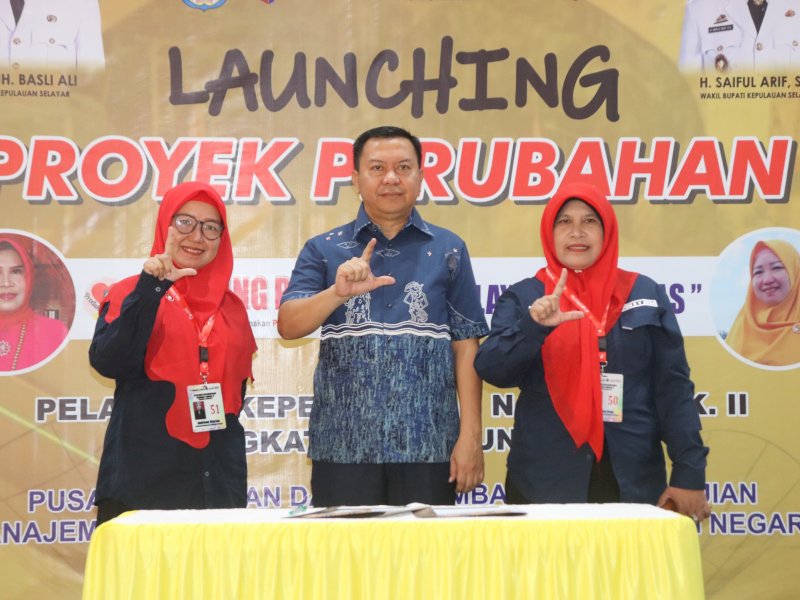 Bupati Basli Ali Launching Dua Inovasi Proyek Perubahan PKN