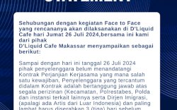 Kegiatan  "Face to Face" Batal Digelar  di D'Liquid,  Claro Hotel: Perizinan Tidak Rampung