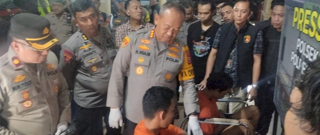 Kapolrestabes Makassar, Kombes Pol Mokhamad Ngajib, saat ekspose di Mapolsek Tamalanrea, Kamis malam, 25 Juli 2024. Kapolrestabes Makassar, Kombes Pol Mokhamad Ngajib, saat ekspose di Mapolsek Tamalanrea, Kamis malam, 25 Juli 2024.