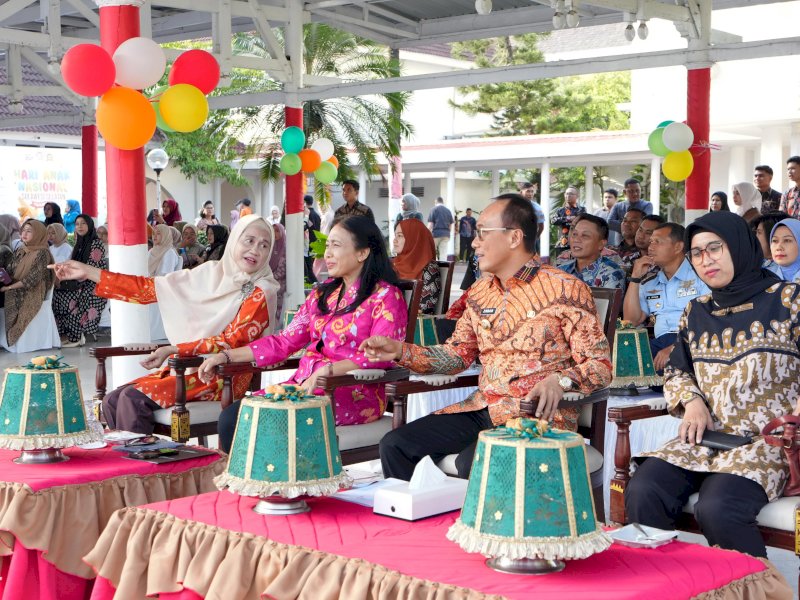 Dihadiri Menteri PPA Bintang Puspayoga, Peringatan Hari Anak Nasional Tingkat Provinsi Sulsel Berlangsung Meriah