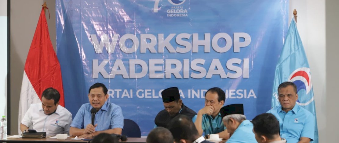 Partai Gelora Indonesia menggelar Workshop Kaderisasi selama tiga hari pada Kamis-Sabtu, 25-27 Juli 2024, di Hotel Pomelotel, Jakarta.
