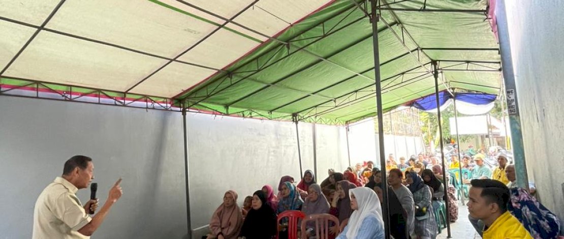 Hamka B Kady meresmikan Program BSPS TA 2023 di Jl Buruh, Kelurahan Melayu Baru, Kecamatan Wajo.