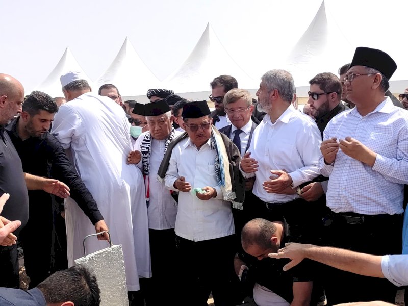 Jusuf Kalla Saksikan Prosesi Pemakaman Ismail Haniyeh