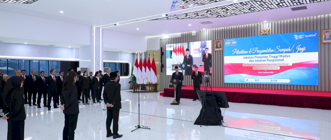 Menteri ATR/BPN, Agus Harimurti Yudhoyono melantik Dirjen PPTR. (IST) Menteri ATR/BPN, Agus Harimurti Yudhoyono melantik Dirjen PPTR. (IST)