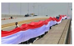 Kirab dan Pengibaran Bendera Merah Putih Sepanjang 79 Meter Meriahkan HUT RI di Luwu Utara