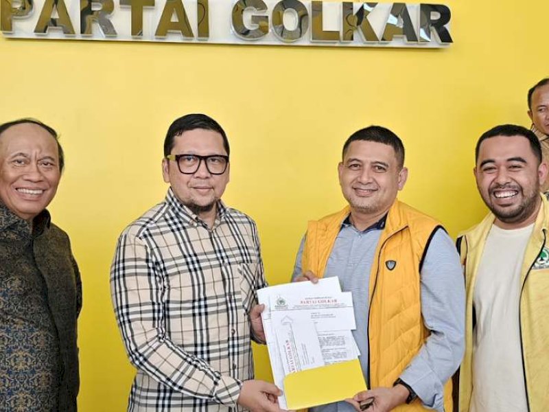 Dapat Rekomendasi Golkar, Appi Tegaskan Berpaket dengan Aliyah Mustika di Pilwalkot Makassar