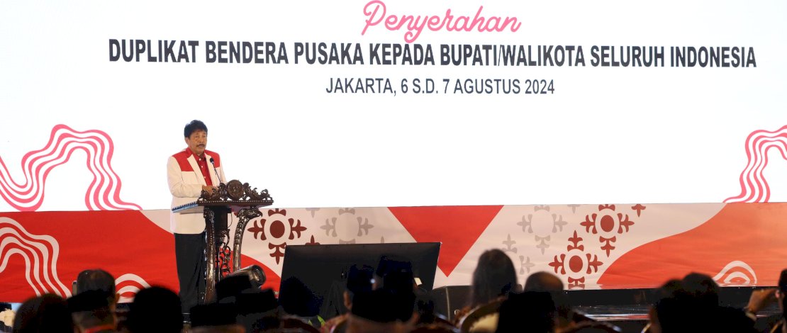 BPIP RI saat acara penyerahan duplikat bendera pusaka kepada kepala daerah seluruh Indonesia. (IST)