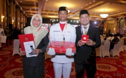 Wakil Bupati Maros Terima Langsung Duplikat Bendera Pusaka dari BPIP