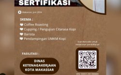 Disnaker Makassar Buka Pendaftaran Sertifikasi Kompetensi Gratis untuk Tenaga Kerja Industri Kopi&nbsp;