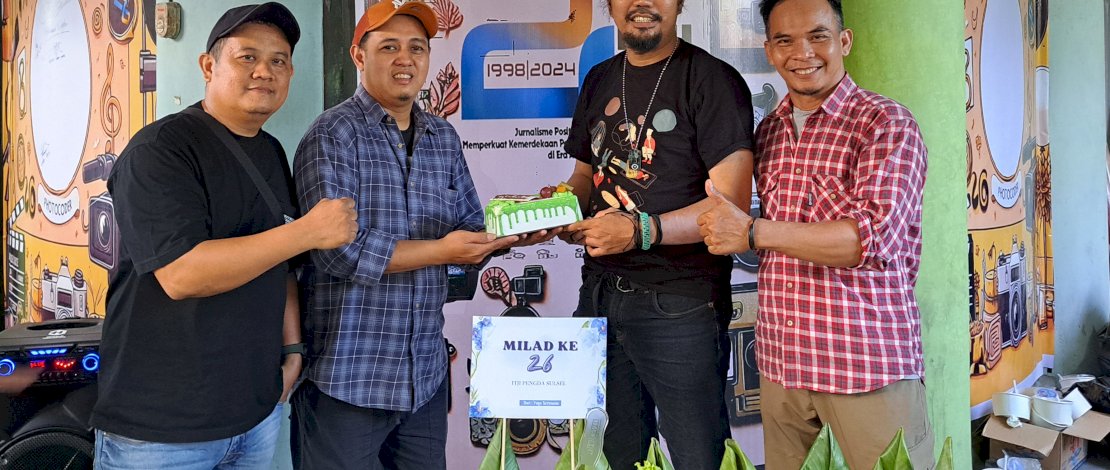 PFI Makassar Beri Kejutan Ulang Tahun ke IJTI