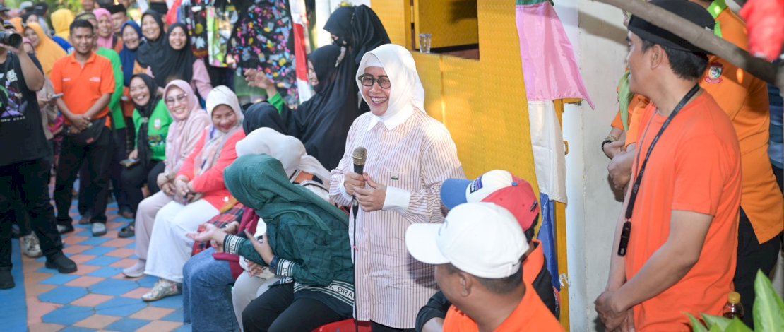 Di Lorong Wisata Jinghae, Ketua TP PKK Kota Makassar Ajak Warga Tingkatkan Kualitas Lorong