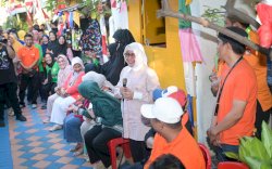 Di Lorong Wisata Jinghae, Ketua TP PKK Kota Makassar Ajak Warga Tingkatkan Kualitas Lorong