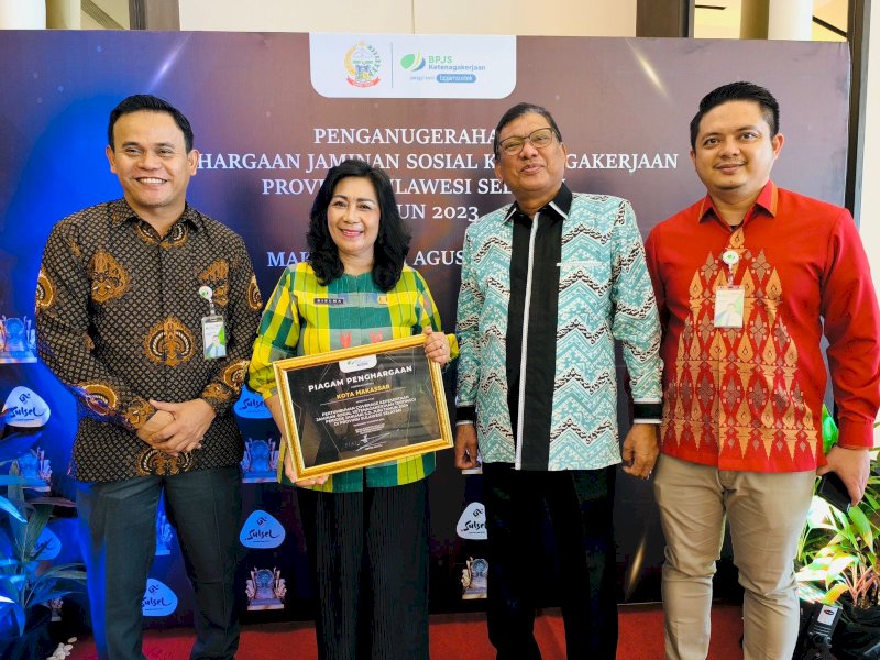 Disnaker Makassar Tingkatkan Subsidi Jamsostek 35 Ribu Pekerja Informal, BPJS Ketenagakerjaan Beri Penghargaan