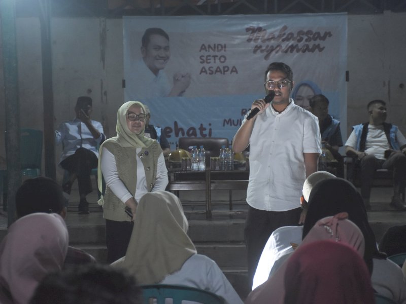 Seto - Rezki Sapa Warga Minasaupa, Jelaskan Program Demi Wujudkan Makassar Nyaman