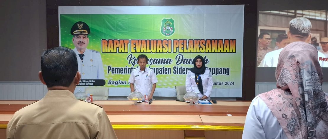 Pemkab Sidrap menggelar rapat evaluasi, Rabu, 14 Agustus 2024. 