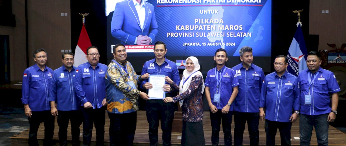 Partai Demokrat Serahkan Dukungan B1KWK ke Chaidir - Suhartina