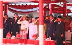 Wali Kota Makassar Hadiri Upacara Peringatan Detik-Detik Proklamasi HUT RI ke-79 di Rujab Gubernur Sulsel