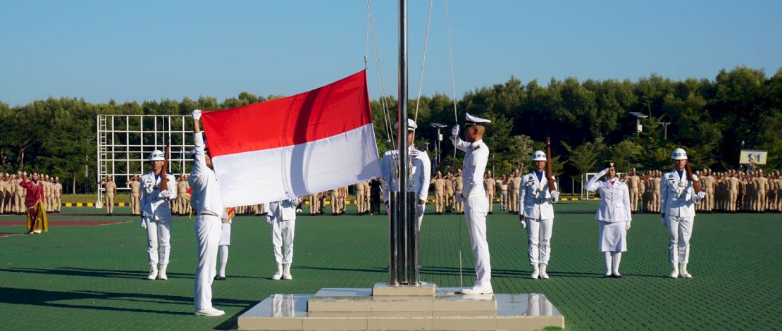 PIP Makassar Gelar Upacara Peringatan HUT ke-79 RI, Dorong Semangat Kemajuan Maritim