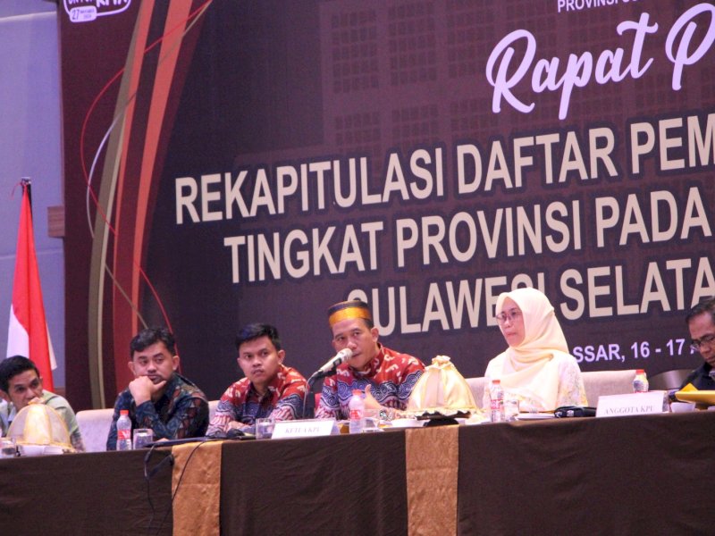 KPU Sulsel Tetapkan DPS 6,6 Juta, Pemilih Perempuan Terbanyak