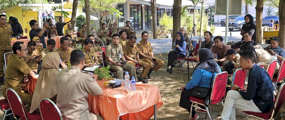 Dinas Bina Marga dan Bina Konstruksi Sulsel pada Coffee Morning dengan insan pers, di Halaman Taman Pakui Kantor Dinas BMBK Sulsel Jalan AP Pettarani, Selasa, 20 Agustus 2024.