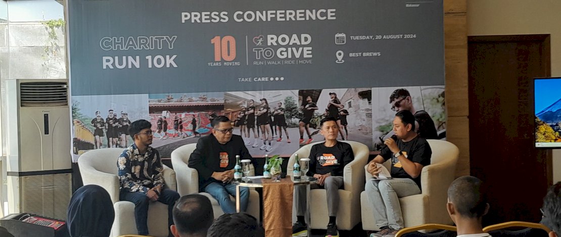 Press Conference Road to Give 2024 yang dilaksanakan Four Points By Sheraton Makassar, Selasa, 20 Agustus 2024.
