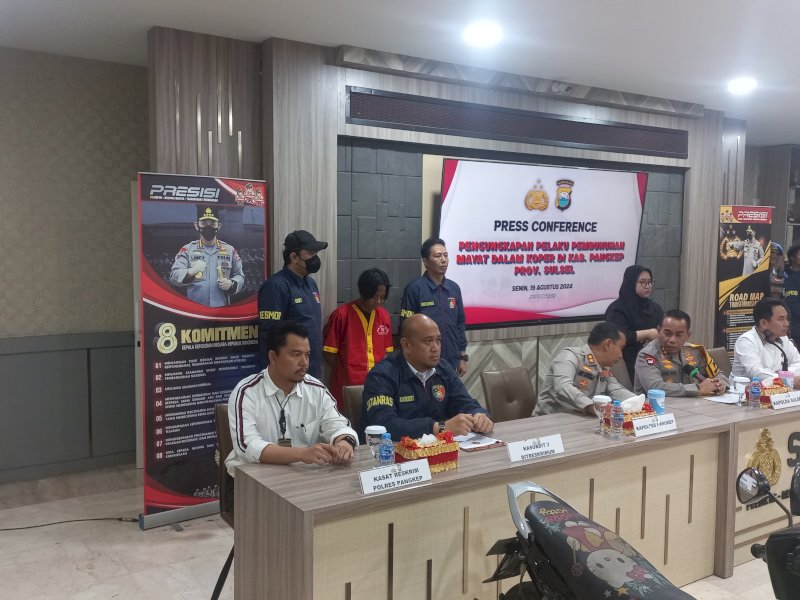 Polres Pangkep Sebut Wanita Korban Pembunuhan Dimasukkan ke Koper Kondisi Masih Hidup