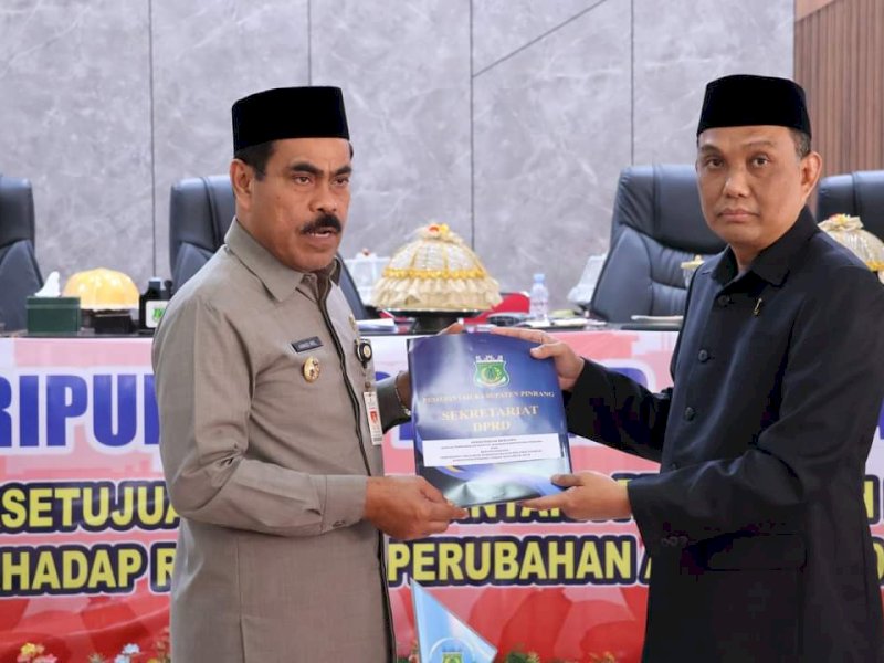 DPRD Pinrang Paripurna Perubahan APBD 2024, Pj Bupati: Penggunaan Anggaran Bisa Lebih Efisien dan Efektif