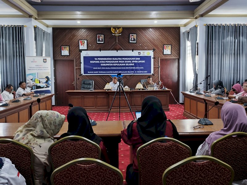 Humas IKP Diskominfo SP Selayar Gelar Technical Asistance Peningkatan Kualitas SP4N Lapor