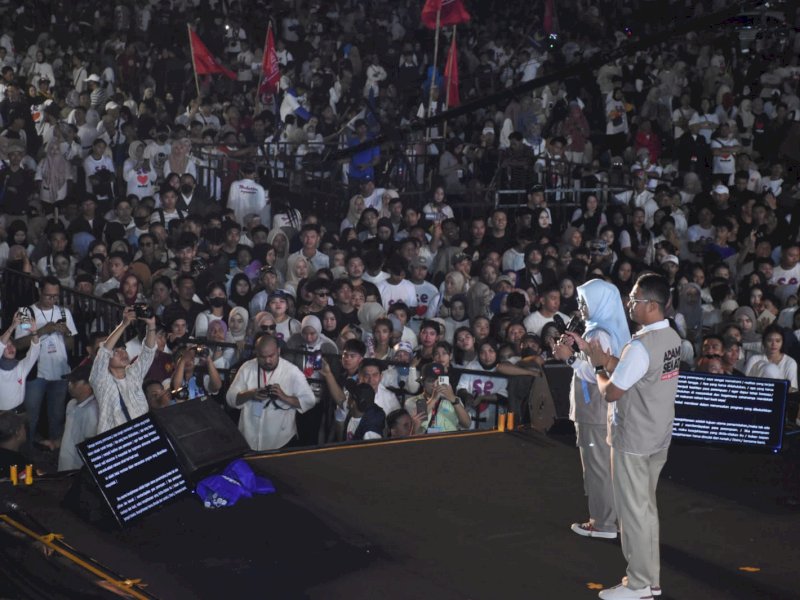 Pasangan Sehati Deklarasikan Diri di Hadapan Puluhan Ribu Pendukung untuk Pilwali Makassar 2024