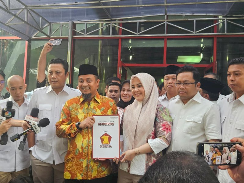Partai Gerindra Resmi Usung Andi Sudirman - Fatmawati Rusdi di Pilgub Sulsel