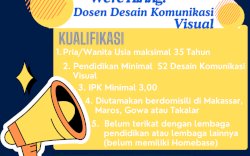 UPRI Makassar Buka Lowongan Dosen Tetap Desain Komunikasi Visual