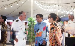Pj Sekda Kota Makassar Hadiri Reception Dinner di Kapal Perang Australia  HMAS Perth 157
