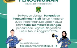 Tahun Ini, Pemkab Luwu Utara Tidak Buka Lowongan CPNS