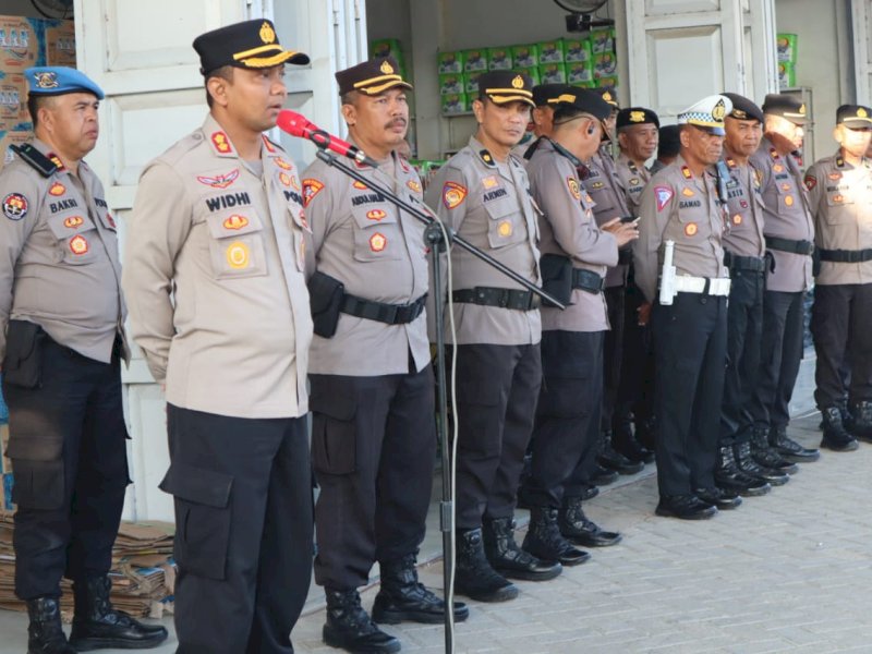 Polres Jeneponto Terjunkan Ratusan Personel untuk Amankan Pendaftaran 3 Paslon Pilkada Hari Ini