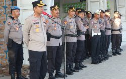 Polres Jeneponto Terjunkan Ratusan Personel untuk Amankan Pendaftaran 3 Paslon Pilkada Hari Ini