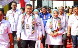 Didampingi IAS dan Petinggi Partai Pengusung, Pasangan Mulia Resmi Daftar ke KPU Makassar