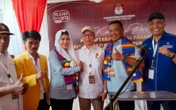 Resmi Mendaftar di KPU Pinrang, Gerindra Siap Menangkan UM - Di Hati