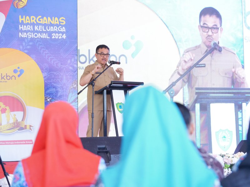 Hadiri Peringatan Harganas, Sekda Sulsel Jufri Rahman Ajak Kolaborasi Atasi Stunting
