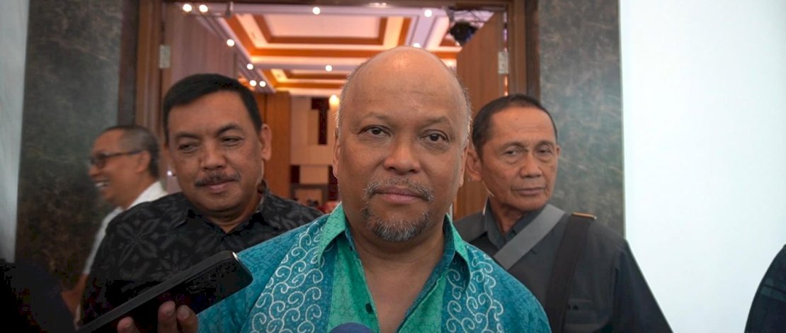 Bakal Cawagub Jabar, Iham Habibie usai menjadi narasumber seminar Internasional di Unhas Hotel and Convention.