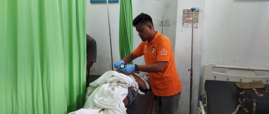 Jenazah turis asal China di Puskesmas Bangkala, Jeneponto. (IST)