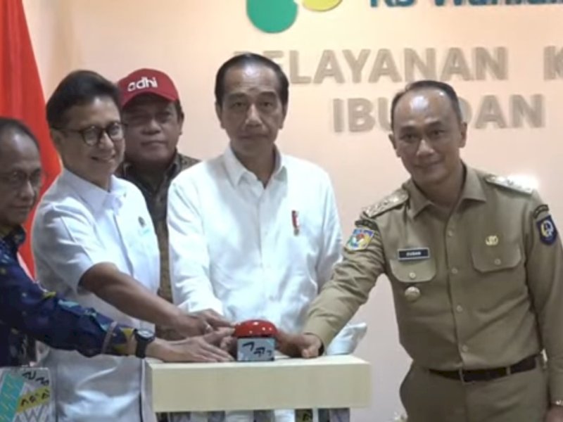 Presiden Jokowi Ingin Tekan Kematian Ibu dan Anak Usai Resmikan Gedung KIA RSUP Wahidin