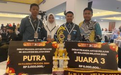 Pelajar Pinrang Raih Penghargaan Duta Pilkada KPU Sulsel 2024