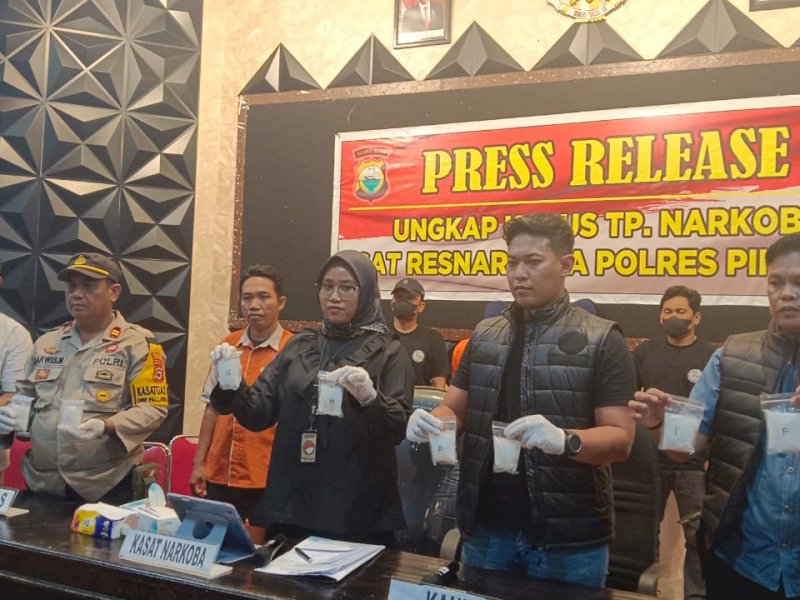 Sat Narkoba Polres Pinrang Amankan 523 Gram Sabu, Dua Pelaku Ditangkap